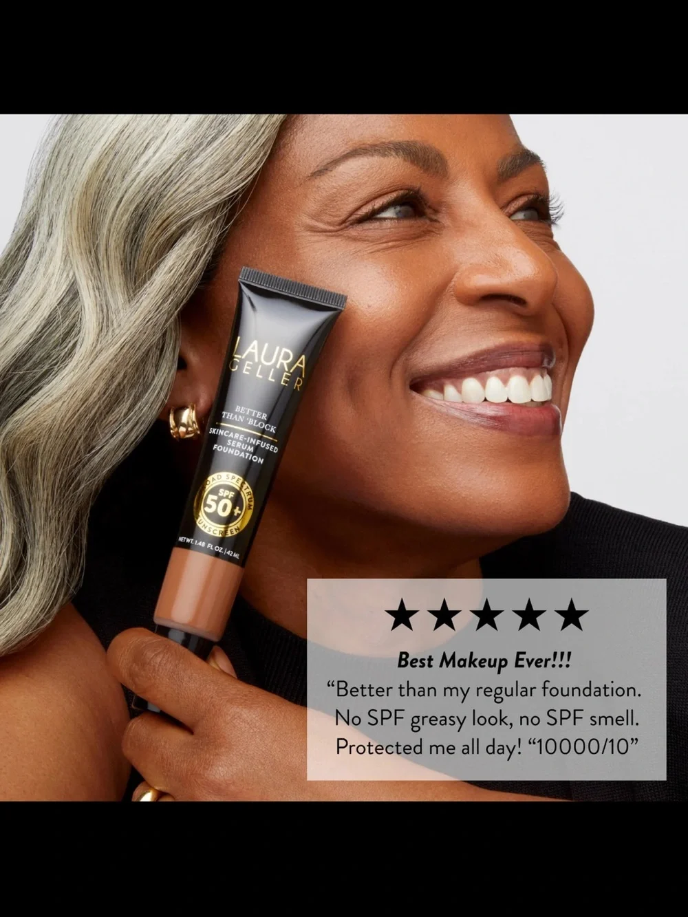 Laura Geller Better Than Block Serum Foundation SPF 50+ - Medium.